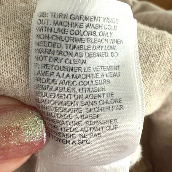 The North Face Cream Heather Graphic Hoodie Orange Logo Women’s Large - Picture 8 of 10